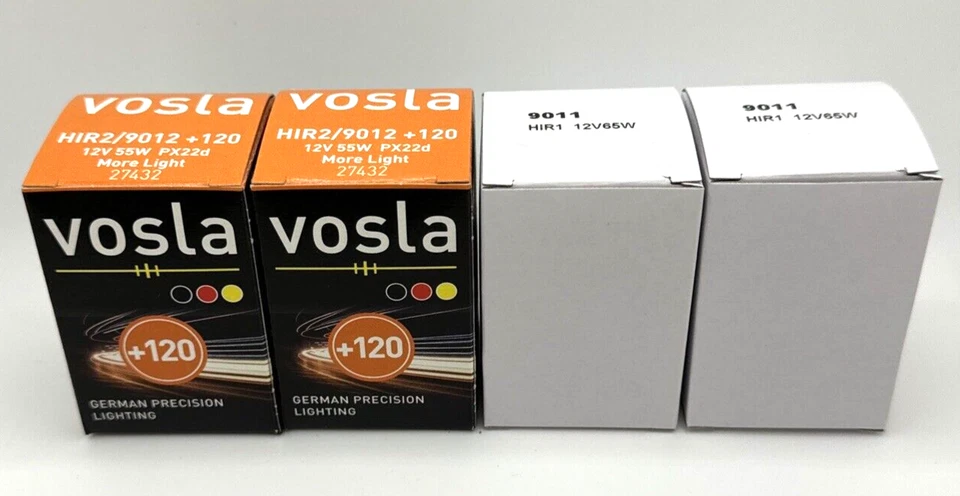 4x-Vosla 9012+120 HIR2 & Toshiba 9011 HIR1 Darkness Eliminator Package - Bild 2 von 4