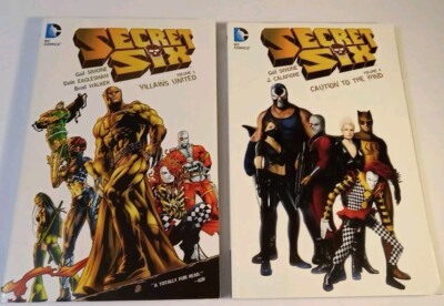 2x Secret Six TPB VOLUME 1 Villains United & VOLUME 4 CAUTION TO THE  WIND DC