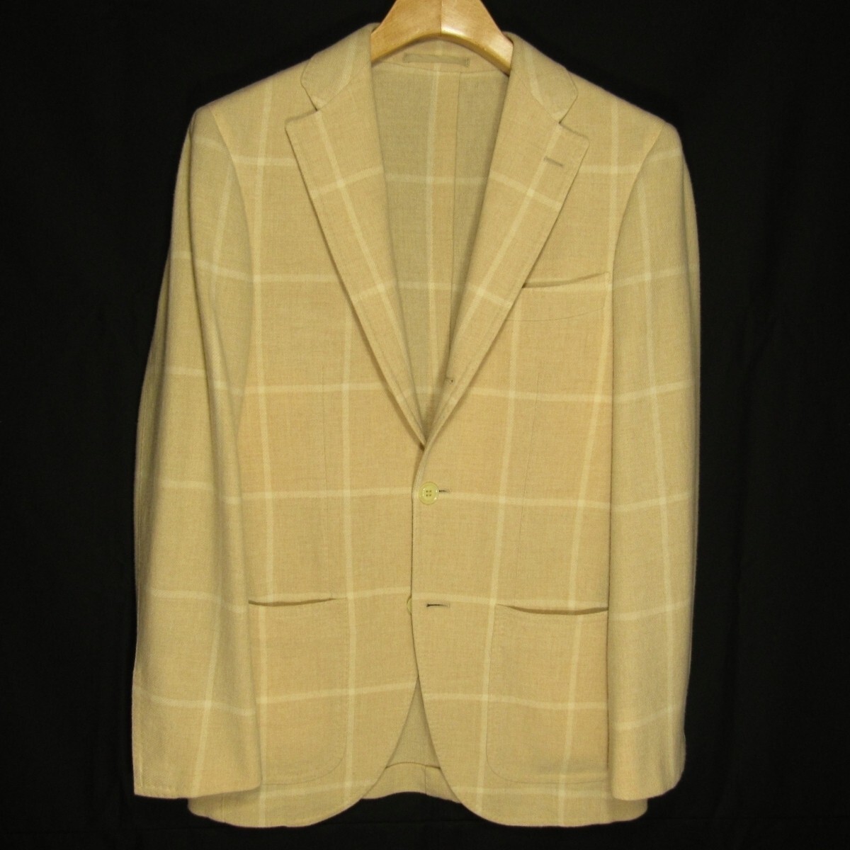 RING JACKET Check Tailored Jacket Size 46 Fall Winter Wool RING JACKET Check Tailored Jacket Size 46 Fall Winter Wool