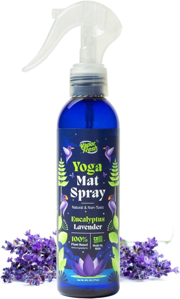 Natural Eucalyptus Lavender Yoga Mat Cleaning Spray - 6 oz