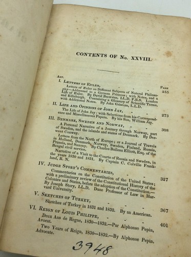THE AMERICAN QUARTERLY REVIEW Vol XIII-XIV - 1833 - 2 vol - slavery - Picture 3 of 7