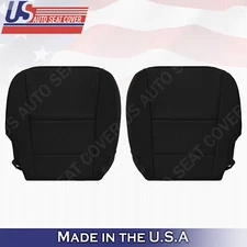 Fits 2013 - 2018 Acura RDX Perforated Bottoms Leather Seat Cover In Black