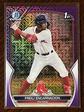 2023 Bowman Chrome Mega Box Freili Encarnacion Purple Mojo Refractor #/250 SP