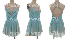 Ice Figure Skating Dress Figure Skating Dress For Competition green dyeing