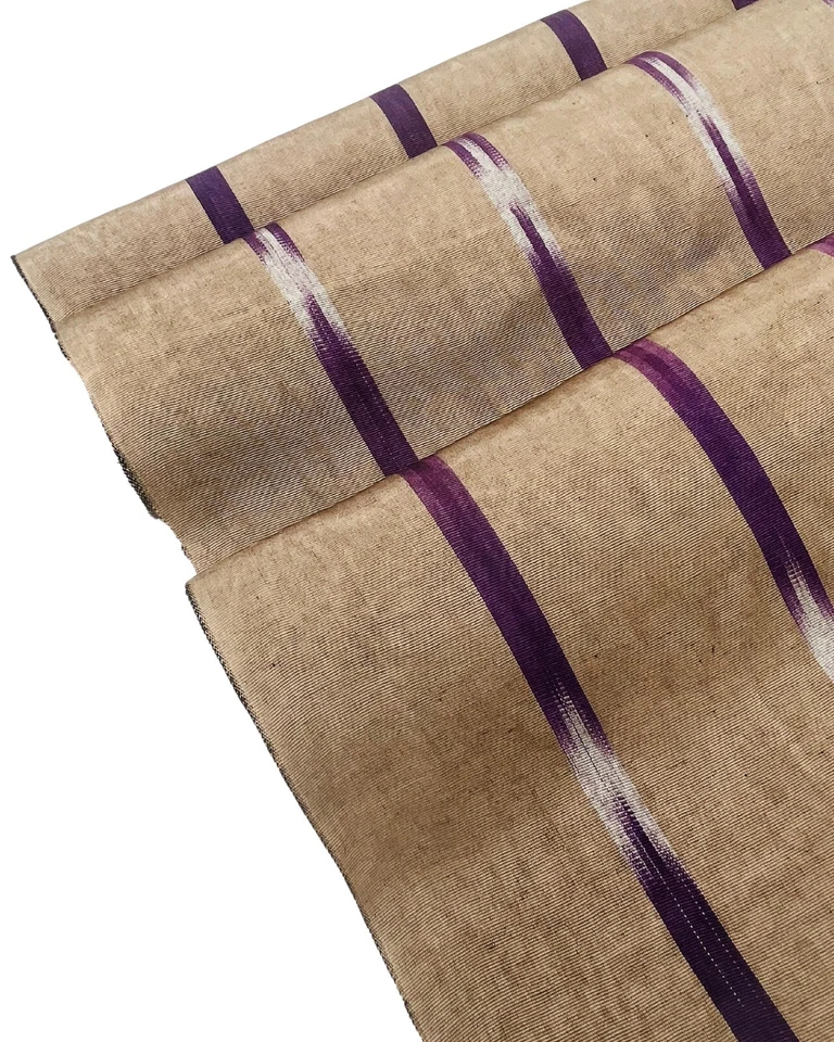 Муар бронза - фиолетовый Ikat шелк роскошная обивка Османская ткань на 2 метра. - Изображение 3 из 4