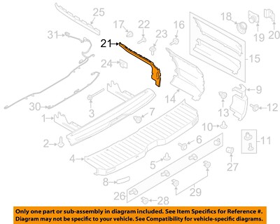 FORD OEM 15-23 E-Transit Bumper Components-Support Bracket CK4Z17787A