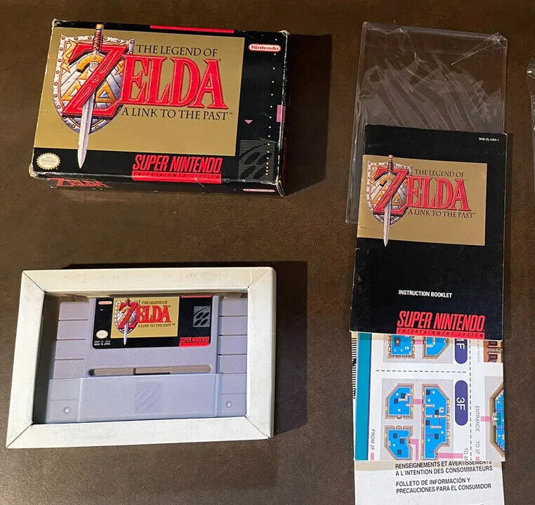 Zelda Link to the Past Super Nintendo SNES Game Complete CIB w/ Map + Tips