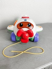 Vtech Musical Fly  Learn Airplane Pull Toy, Lights  Sounds Work