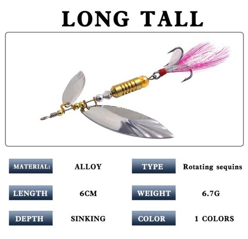 8PCS Spoon Jigs Fishing Lures Trolling Saltwater Baits Artificial Spinner Hooks - Picture 2 of 5