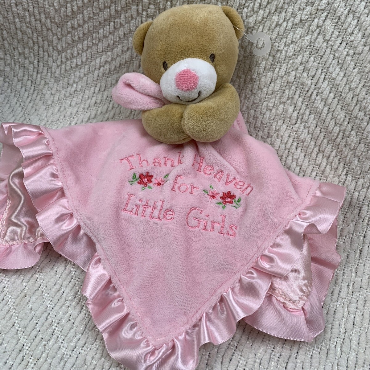 Baby Starters Thank Heaven for Little Girls pink Teddy Bear Lovey