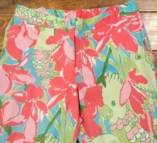 Women's Vintage Lilly Pulitzer Ports Of Caw Capri Pants 2P
