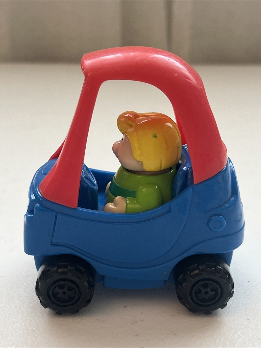 Little Tikes COZY COUPE CAR Red & Blue Car Mini Burger King Toy