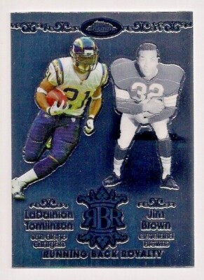 2007 JIM BROWN & TOMLINSON TOPPS CHROME *RUNNING BACK ROYALTY