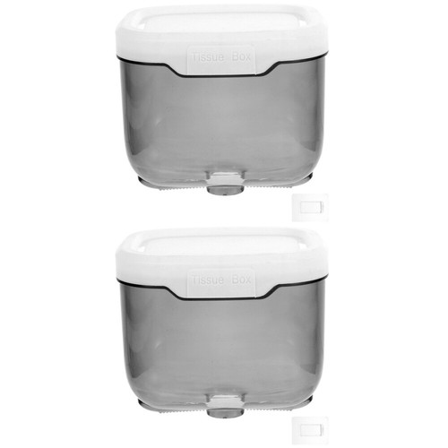 2 PCS Black Toilet Paper Stand Tissue Holder Wall Box Cell Phone