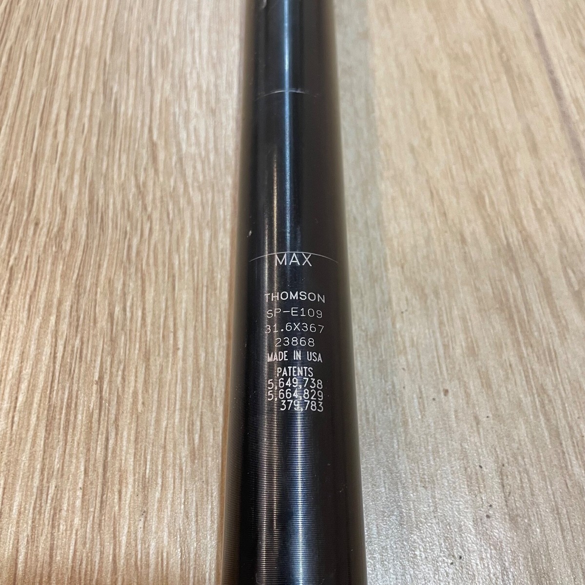 Thomson Elite 31.6 x 367mm Seatpost Black MTB Post SP E109 Thomson Elite 31.6 x 367mm Seatpost Black MTB Post SP E109