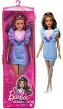 MATTEL BARBIE DOLL FASHIONISTAS 121 GYB08 CONFEZIONE ASTUCCIO CON PROTESI GAMBA
