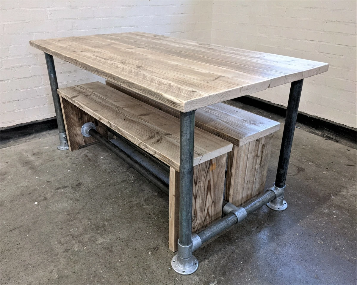 Reclaimed industrial table deals