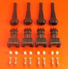 4 X BOSCH TYCO AMP Junior Power Timer 2 Way Fuel Injector Connector Bosch EV1