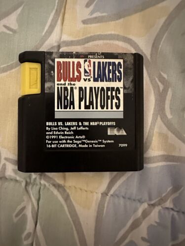 Bulls vs. Lakers and the NBA Playoffs (Sega Genesis, 1991) GAME ONLY - Picture 1 of 2