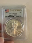 2010 $1 PCGS MS70 AMERICAN SILVER EAGLE - FIRST STRIKE - FLAG LABEL - MS 70 Spot