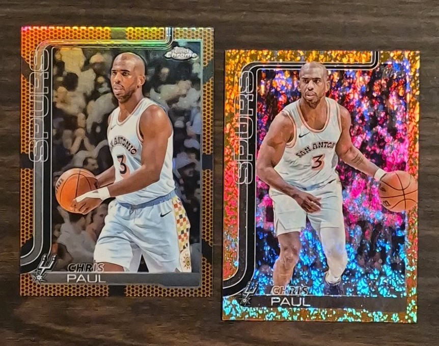 Chris Paul (2) #198 Holofoil Gold /50 & Topps Chrome #219 Basketball Refractor
