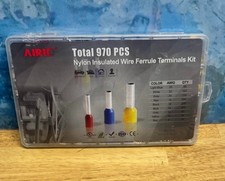 AIRIC 970 pcs. Nylon insulated Wire Ferrule Terminals Kit