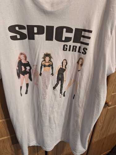 Spice Girls Photo Poses White T-Shirt NEW OFFICIAL - Picture 1 of 1