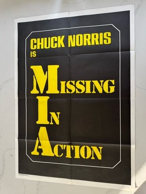 Missing In Action 1984 ORIGINAL Rare Italian CINEMA poster
