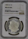 1884 CC Morgan Silver Dollar NGC MS-63 DPL