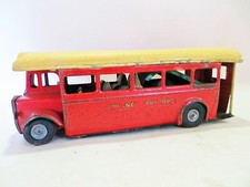 TRIANG MINIC 52M AEC RT SINGLE DECK LONDON TRANSPORT RED FRICTION BUS PUSH & GO