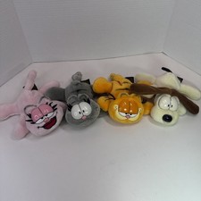 Lot Of 4 Vintage 1978 Garfield Friends 6" Beanbag Plush by PAWS Fine Toy Co Tags