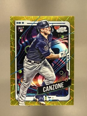 2024 Topps Cosmic Chrome - Dominic Canzone #153 Gold Interstellar Refractor /50