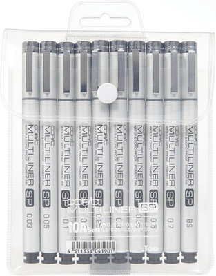 Marker Multiliner SP Ink Pen (Pack of 10), Black (MLSP10A)