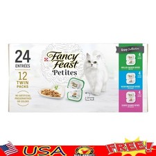 Gourmet Wet Cat Food Variety Pack 12 Pack Gravy Kitten Food Chicken Fish Turkey