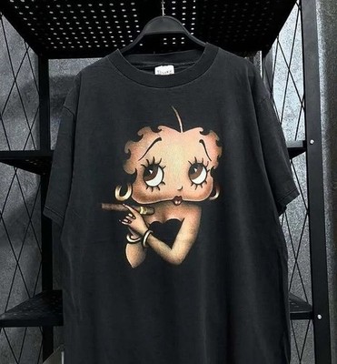 Vintage Betty Boop Cartoon Tee 1997s Black Unisex Tshirt S-5XL