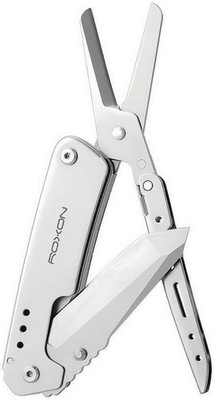 ROXON Knife Scissors Lightweight Strong Slip-resistant 2-in-1 Multi-Tool RXS501