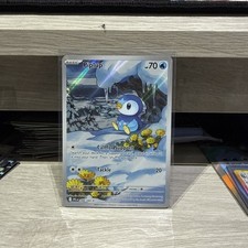 Pokemon TCG Piplup 098/094 Phantasmal Flames Full Art Holo Card