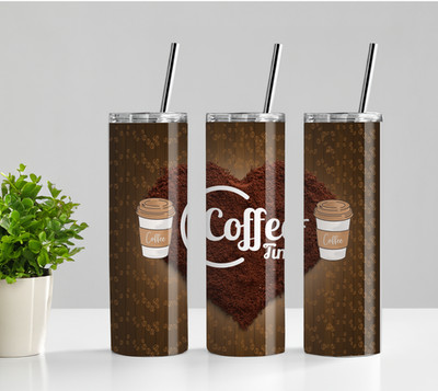 Coffee Skinny 20oz Tumbler W/ Lid & Straw