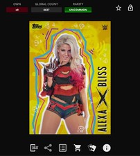 DIGITAL Topps WWE Slam 25 - ASCENDANCY Yellow Base - ALEXA BLISS