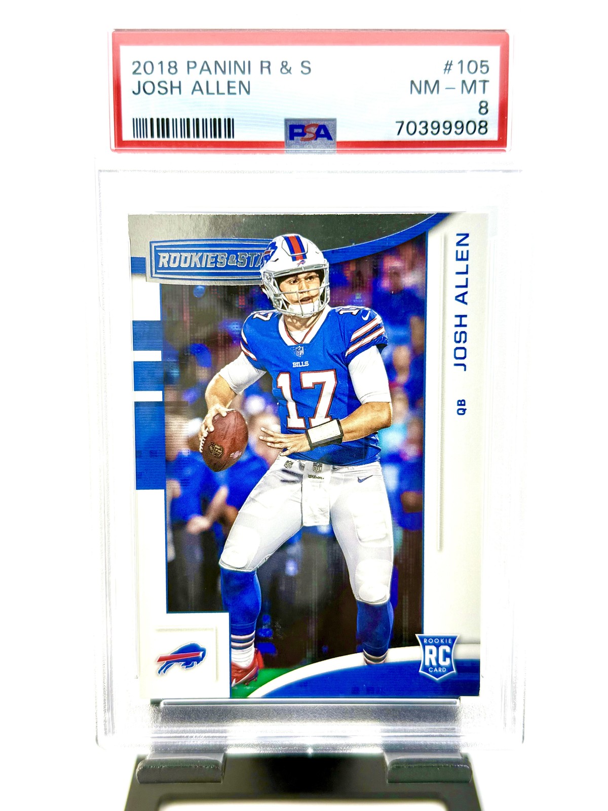 2018 Panini Rookies & Stars #105 Josh Allen PSA 8