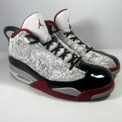 Air Jordan Dub Zero White Varsity Red Black Men s Size 11