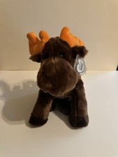 1999 TY Beanie Buddy - CHOCOLATE The Moose 10" Stuffed Animal Toy
