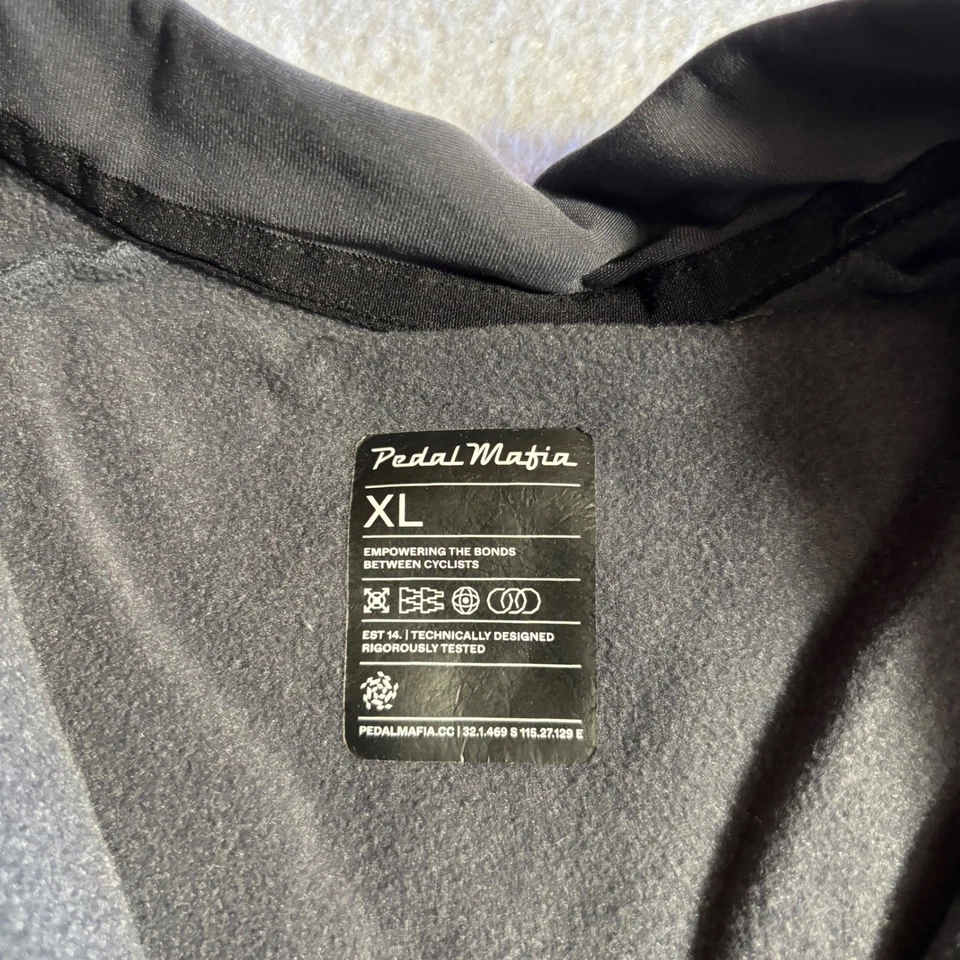 Chaqueta térmica de ciclismo Pedal Mafia para hombre manga larga gris XL bolsillos con cremallera completa Foto 4 de 4