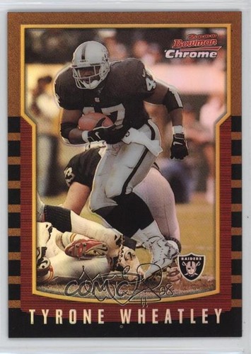 Tyrone Wheatley [Refractor] #132 2000 Bowman Chrome card