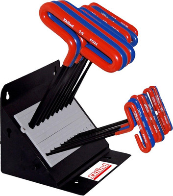 EKLIND 50918 Cushion Grip Hex T-Handle Key Combo Inch/MM 2 Sets 18Pc