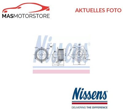 HEIZUNGSGEBLÄSE GEBLÄSEMOTOR INNENRAUMGEBLÄSE NISSENS 87158 A FÜR NISSAN 2L