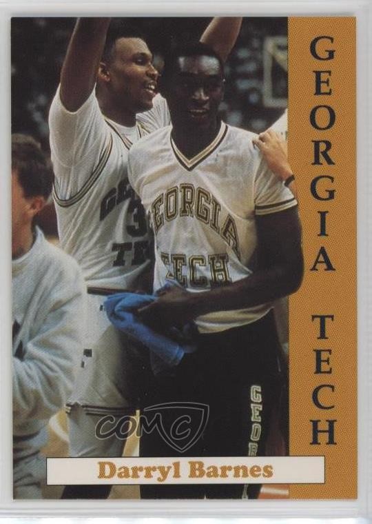 1992-93 Georgia Tech Yellow Jackets Team Issue Darryl Barnes #9 0q3