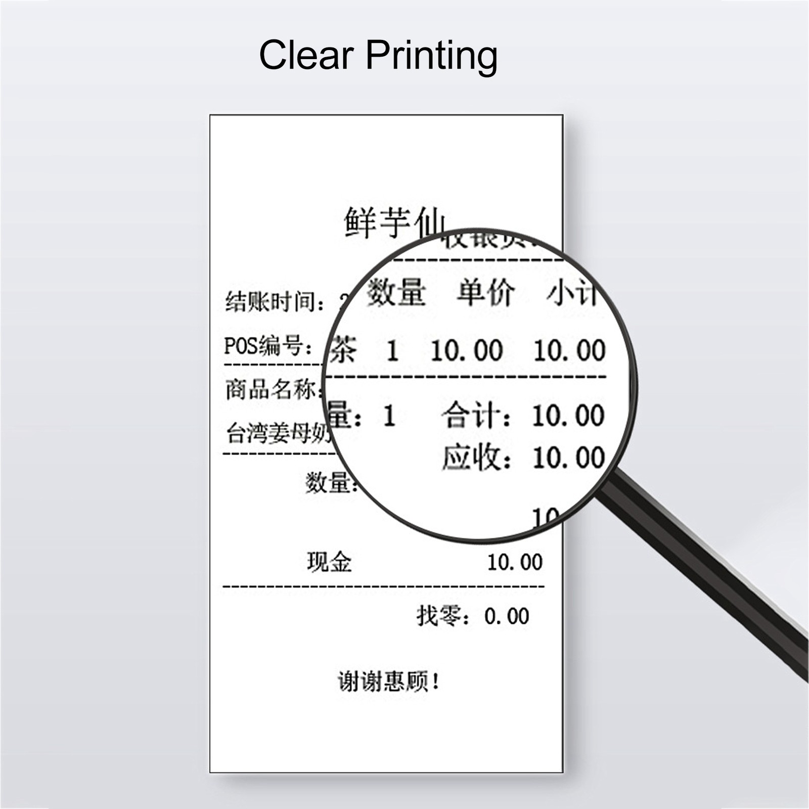 High Speed 58mm Thermal Printer With HD Printing For Supermarket ABSSize☜