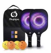 Carbon Fiber Pickleball Paddle Set of 2 USAPA Approved Tournament - MX33