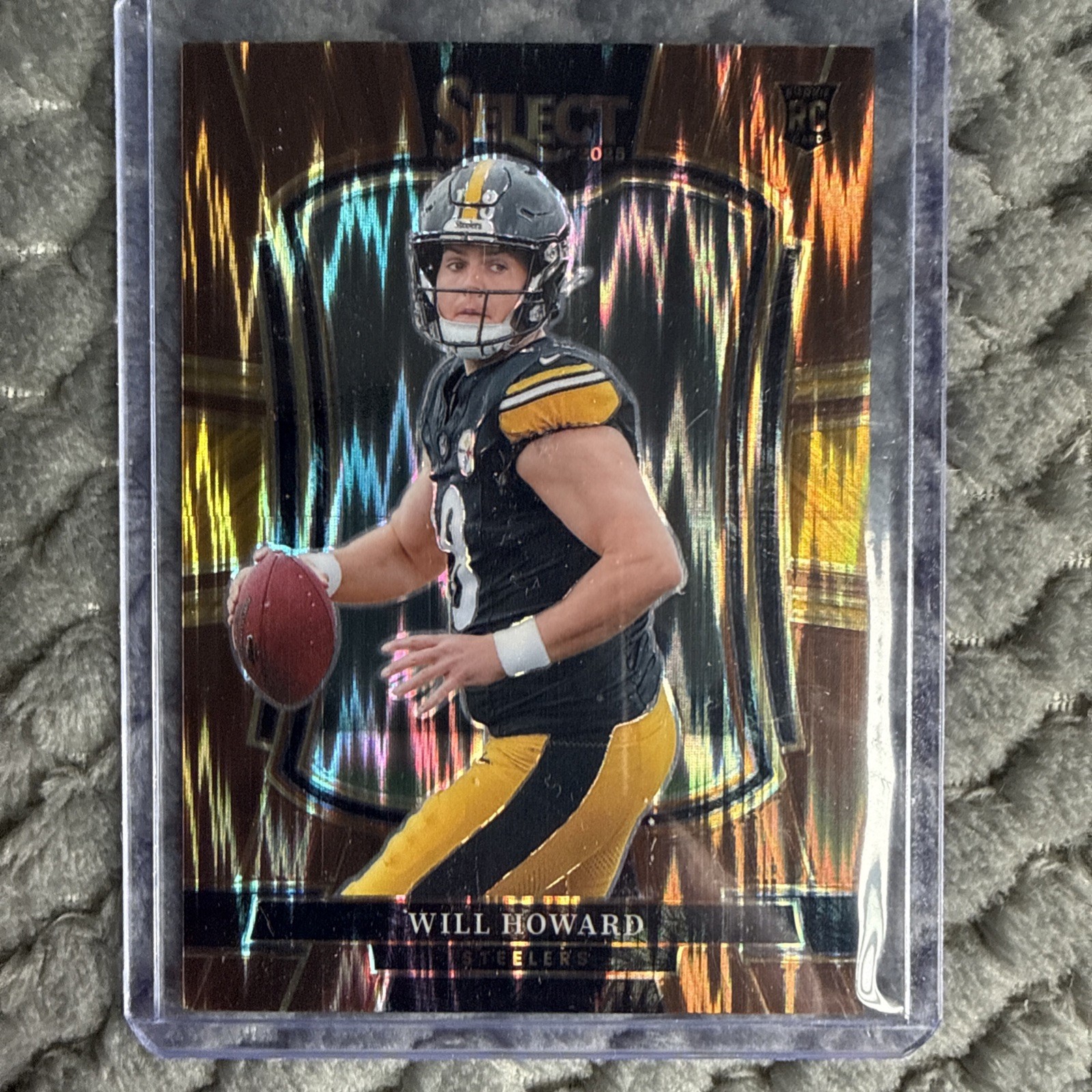 2025 Panini Select Prizm- Will Howard RC- Copper Shock Prizm /899 PREMIER LEVEL